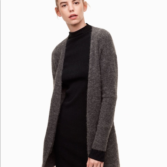 Aritzia Sweaters - Wilfredfree medium gray alpaca&polyamide cardigan